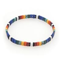 Glass Jewelry Beads Bracelets, Glass Beads, fashion jewelry, mixed colors, 165mm 