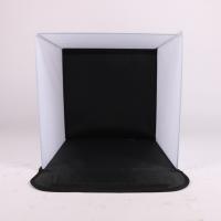 Minifoto-Studio, Stoff, mit Beflockung Stoff, Quadrat, Tragbar, weiß und schwarz, 600x600mm, verkauft von PC