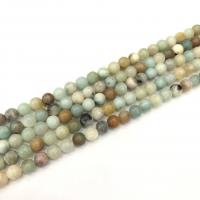Amazonit Perlen, rund, poliert, DIY, gemischte Farben, Länge:38 cm, verkauft von Strang