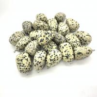 Pendentifs en pierre zèbre, Dalmate, avec alliage de zinc, pepite, poli, couleurs mélangées, 14mm, Vendu par PC