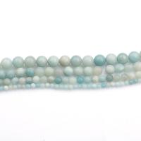 Amazonit Perlen, rund, DIY, gemischte Farben, Länge:38 cm, verkauft von Strang