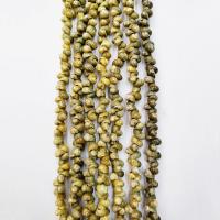 Perles en coquillage trompette, coquille de trompette, conque, poli, DIY, vert clair, 2-5mm cm, Vendu par brin
