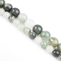 Green Grass Stone Beads, Round, polished, DIY, green cm 