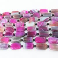 Natural Lace Agate Beads, Rectangle, polished, DIY, rose camouflage cm 