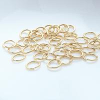 Messing öffnen Sprung Ring, Kreisring, 14 K vergoldet, DIY & verschiedene Größen vorhanden, verkauft von PC