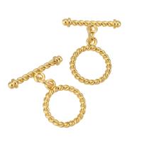Brass Toggle Clasp, gold color plated 
