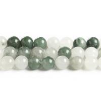 Jade glacial Abalorio, Esférico, pulido, diverso tamaño para la opción, verde, longitud:aproximado 14.57 Inch, Vendido por Sarta