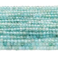 Apatit Perlen, Apatite, rund, poliert, DIY & facettierte, blau, Länge:39 cm, verkauft von Strang