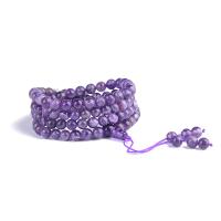 108 Mala Beads, Amethyst, Unisex & anti-fatigue, purple .5 Inch 