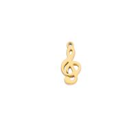 Stainless Steel Musical Instrument and Note Pendant, Music Note, plated, fashion jewelry 