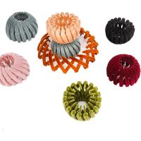 Haarknoten Dutt Dreher, Kunststoff, mit Beflockung Stoff, verschiedene Stile für Wahl & für Frau, 130mm, verkauft von PC