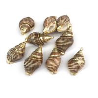 Trumpet Shell Pendant, Conch, DIY, golden yellow  