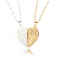 Couple Zinc Alloy Necklace, Heart, plated, 2 pieces & with magnetic & for couple Approx 21.6 Inch 