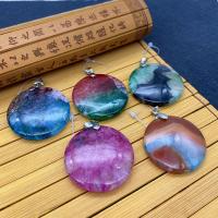 Lace Agate Pendants, Round 37mm 