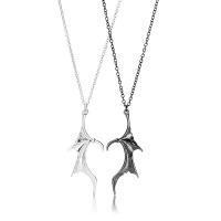 Couple Zinc Alloy Necklace, Wing Shape, plated, oval chain & for couple Approx 21.6 Inch 