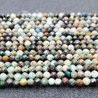 Naturelles perles Turquoise africaines, Rond, poli, DIY & facettes, couleurs mélangées, 3mm cm, Vendu par brin