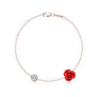 Austrian Crystal Bracelets, 925 Sterling Silver, with Austrian Crystal, with 3Inch extender chain, platinum plated, red Approx 5.7 Inch 