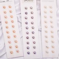 Half Drilled Cultured Freshwater Pearl Beads, DIY & half-drilled 