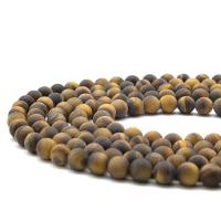 Tiger Eye Beads, Round, polished, DIY & matte, mixed colors cm 
