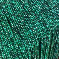 Natürliche Malachit Perlen, rund, DIY & verschiedene Größen vorhanden & facettierte, Malachitgrün, Länge:ca. 15 ZollInch, verkauft von Strang