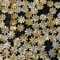 Natural Yellow Shell Beads, Flower, DIY, yellow, 10mm 