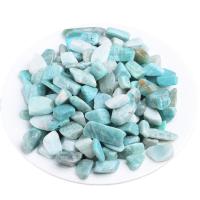 Gemstone Chips, ​Amazonite​, irregular light blue 