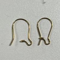 Brass Kidney Earwires, plated 