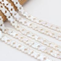 Keshi Cultured Freshwater Pearl Beads, DIY, white 