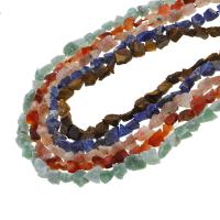 Смешанные бусы с драгоценными камнями, Полудрагоценный камень, Комкообразная форма, DIY, Много цветов для выбора длина:38 см, продается Strand