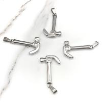 Stainless Steel Pendants, hammer, silver color plated, fashion jewelry, silver color 