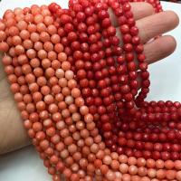 Mixed Natural Coral Beads, Synthetic Coral, Round, DIY & faceted Approx 15 Inch 