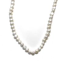 Button Cultured Freshwater Pearl Beads, DIY white, 8-9mm .96 Inch 