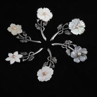 Shell Brooch, Zinc Alloy, with Shell, Flower, Unisex 