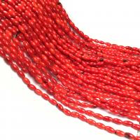 Mixed Natural Coral Beads, Synthetic Coral, Rice, DIY, red Approx 15 Inch 