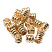 Large Hole Brass Beads, plated, DIY Approx 3.2mm 