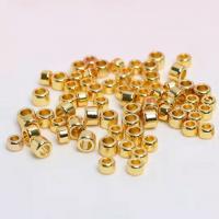 Large Hole Brass Beads, plated, DIY 