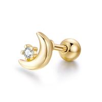 Bijoux de piercing d'oreille en acier inoxydable, avec zircon cubique, pour femme, plus de couleurs à choisir Vendu par PC