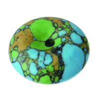 Perles en Turquoise synthétiques, beignet, couleurs mélangées Environ 3mm, Vendu par PC