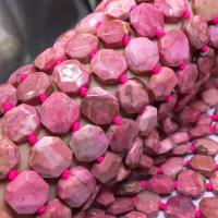 Rhodonite Beads, Rhodochrosite, Polygon, DIY & faceted, red, 15mm cm 