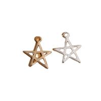 Brass Star Pendants, plated, DIY 