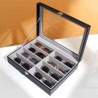 La boîte en verre de haute qualité, cuir PU, avec Fibreboard de densité moyenne, durable, plus de couleurs à choisir, Vendu par PC