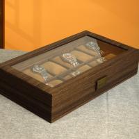 Caja de reloj de madera, Cuero de PU, con Fibra de densidad media, Portátil & Sostenible, 390x215x85mm, Vendido por UD