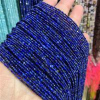 Perles de pierre lasurite naturelles, Lapis lazuli, Rond, poli, DIY & normes différentes pour le choix & facettes, cyan Environ 15 pouce, Vendu par brin