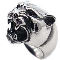 Stainless Steel Finger Ring, 316L Stainless Steel, antique silver color plated, Unisex 