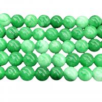 халцедон Бусины, Круглая, полированный, DIY, зеленый, длина:38 см, продается Strand
