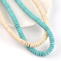 Perles en Turquoise synthétiques, Plat rond, bijoux de mode, plus de couleurs à choisir Environ 38 cm, Vendu par brin