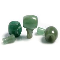 aventurine vert perle guru à 3 trous, poli, 2 pièces & DIY, vert, 12-20mm é, Vendu par fixé
