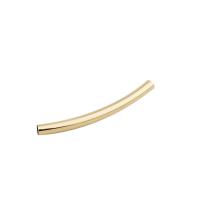 Brass Curved Tube Beads, plated, DIY 