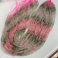 Клубника Кварцевые Бусины, Круглая, DIY & граненый, разноцветный, длина:38 см, продается Strand