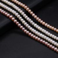 Button Cultured Freshwater Pearl Beads, DIY 5-6mm Approx 14.17 Inch 